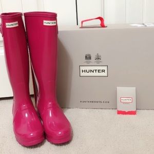 Tall hunter rain boots